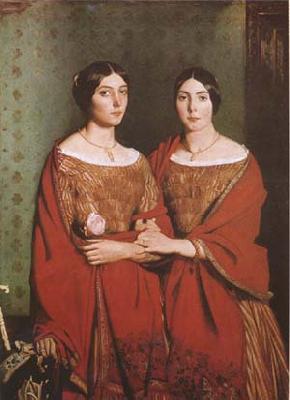 Theodore Chasseriau The Sisters of the Artist (mk09) Germany oil painting art